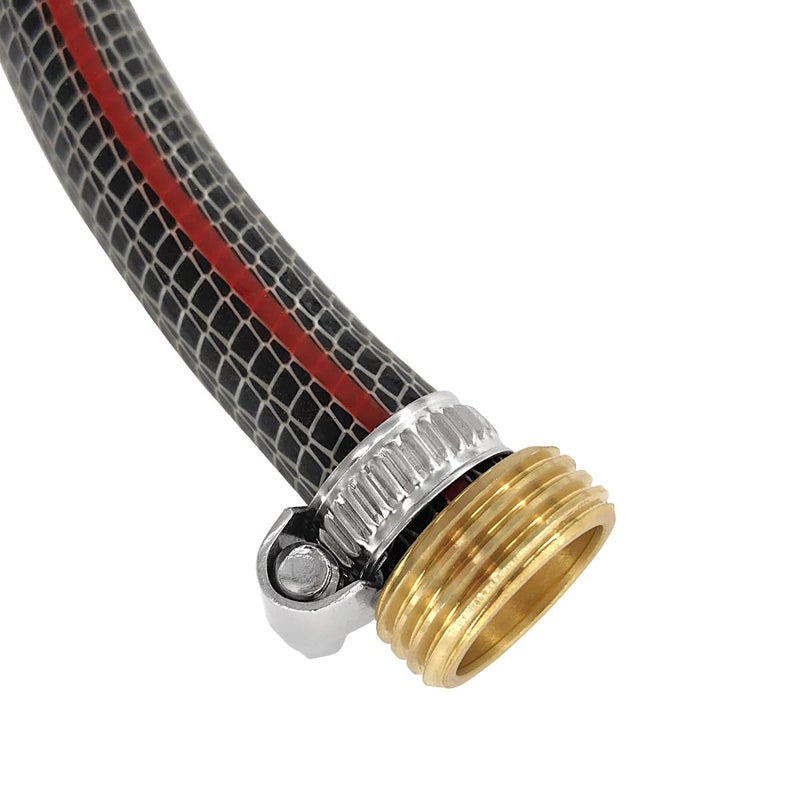 Gardeningwill 3Sets Brass 1/2" Garden Heavy Duty Hose Mender Repair End Replacement Male Female Connector with Stainless Clamp - Image 3